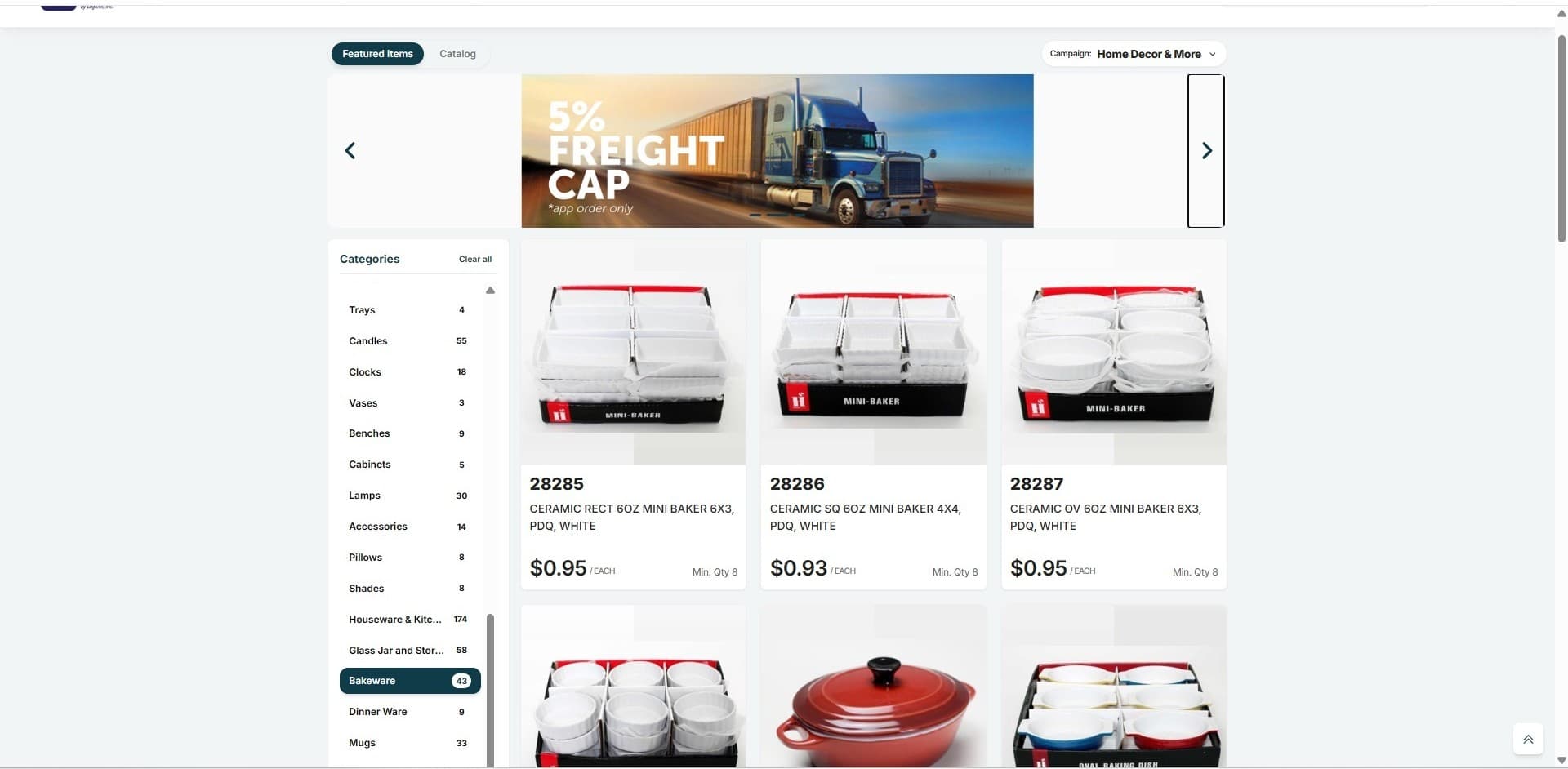 Fora responsive eCommerce website on desktop