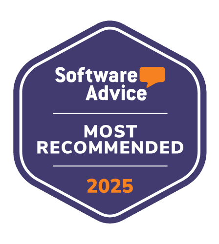 Software Advice Most Recommended 2025 award badge